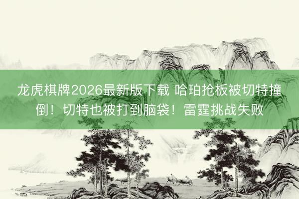 龙虎棋牌2026最新版下载 哈珀抢板被切特撞倒！切特也被打到脑袋！雷霆挑战失败