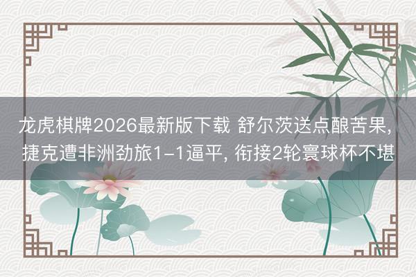 龙虎棋牌2026最新版下载 舒尔茨送点酿苦果, 捷克遭非洲劲旅1-1逼平, 衔接2轮寰球杯不堪